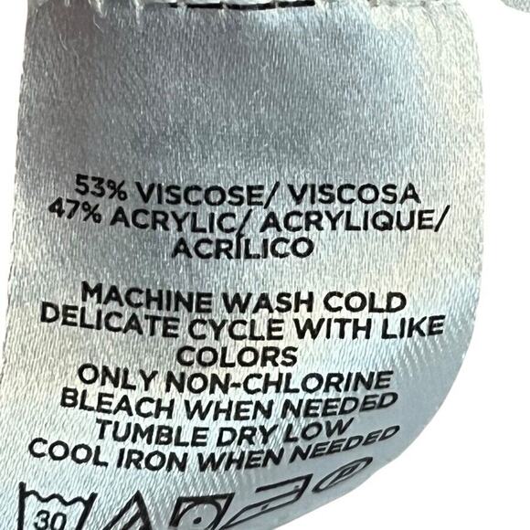 Ann Taylor Loft Open Ribbed Pastel Pink Longline Thin Cardigan Sweater sz L - Picture 15 of 16